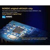100mw led spi lora radion rf24l01 + pa + lna 2.4ghz rf module émetteur et récepteur
