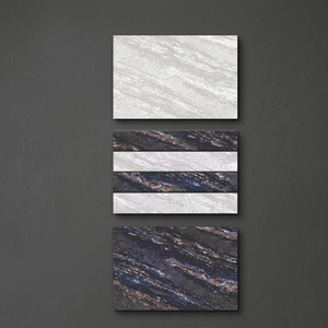 Azulejos de cerámica brillante rectificada con esmalte impreso digital con efecto de diseñador gris marrón Tamaño de precio de productor de empresa India 300x450 - Product Image 5