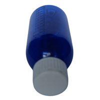Bouteille de sirop de glucose en plastique bleu écologique de 120 ml pour enfants et sirop contre la toux de 120 ml