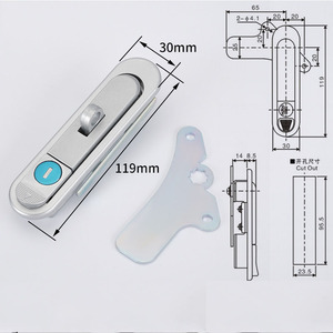 Kete AB302-1 Kẽm Hợp Kim Phẳng Mạng Mạng Tủ Cửa Bảng Điều Khiển Ổ Khóa Chuyển Đổi Công Nghiệp Điều Khiển Tủ Điện Khóa - Product Image 3