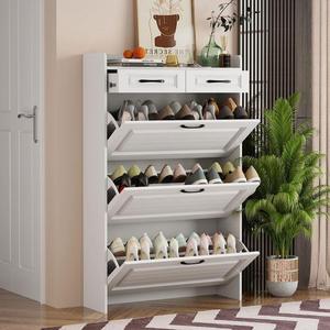 New Design Fashion Hot Sale Modern Style <b>Thin</b> Style Corridor Foyer Storage Rack Indoor Tipping Bucket Shoe <b>Cabinet</b> - Product Image 3