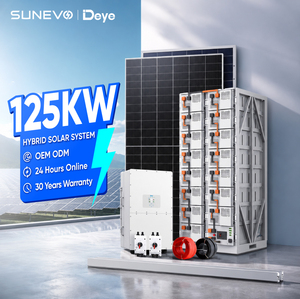 Sistema Solar Híbrido Integrado Sunevo de 100kw 125kw 500kw Comercial e Industrial con Batería de Litio de Alto Voltaje, Kit Completo - Product Image 1