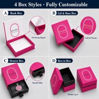 Boîte à bijoux flottante personnalisée pour pendentif de téléphone portable au design unique avec enveloppe.