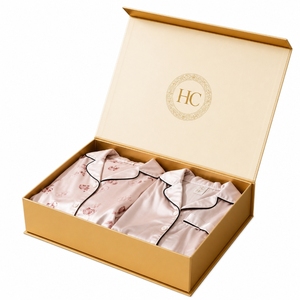 Luxury Apparel Gift Box with Magnetic Closure Custom Logo Foldable Book Style Rigid Packaging for Clothing Brand Retailers - Product Image 1