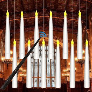 Hot Sale Halloween Levitation LED Ambient Light Creative Remote Control Electronic Candle Light Smokeless Party Decorations - Product Image 1