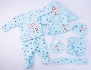 Conjunto de 8 Piezas de Pijamas de Algodón Acolchado de Alta Calidad para Bebés, Ropa de Invierno Cálida y Gruesa para Bebés - Product Image 2