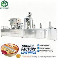 Machine de remplissage et d'emballage pour la production de houmous, beurre de noix, sauce, crème au chocolat et pâte à tartiner, vente directe usine pour petites entreprises