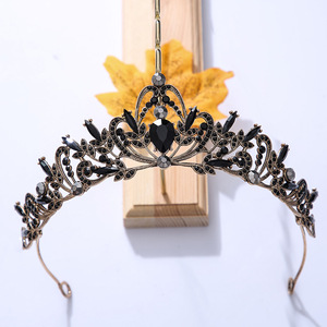 Nouveau Design bandeau de mariée couronne de couvre-chef mariage strass accessoires cristal strass forme de feuille diadème couronne - Product Image 5