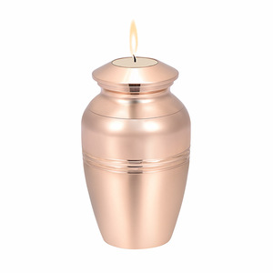 Tempat Lilin Logam 45x75mm, Wadah Abu Kremasi, Kenang-kenangan, untuk Abu Manusia/Hewan Peliharaan, Dilengkapi Sendok dan Kantong Beludru - Product Image 3