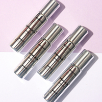 Flacon à bille vide pour huile à cuticules personnalisée, 10 ml, argenté, avec applicateur à bille, pour huiles essentielles