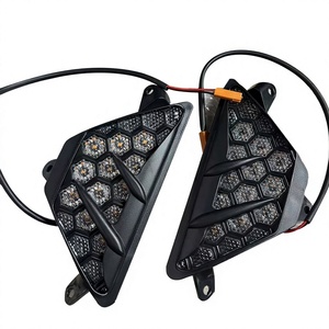 Pour Kawasaki Ninja 400 650 ZX4R, clignotants triangulaires LED noirs en ABS étanches, amélioration de la version d'origine - Product Image 5