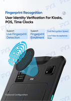 Tablette portable F9828 avec lecteur NFC, lecteur de codes-barres longue portée, gestion cloud, batterie longue durée, IP67, lecteur d'empreintes digitales