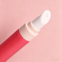 Tube cosmétique en PE souple de 16 mm pour crème contour des yeux, tube applicateur de brillant à lèvres à pression douce, tube applicateur de massage en céramique rafraîchissant pour conteneur de soins de la peau