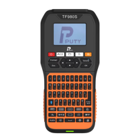 Imprimante d'étiquettes intelligente à transfert thermique portable industrielle PUTY avec fabricant d'étiquettes en papier thermique TF980S en stock