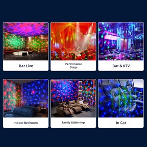 Projecteur LED DJ Disco Magic Ball 3-en-1 Ciel Étoilé Ondes Océaniques, Contrôle Sonore, IP33, pour Éclairage de Scène et Fêtes - Product Image 6