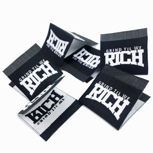 <span class=keywords><strong>Etiquetas</strong></span> Tejidas Impresas para <span class=keywords><strong>Ropa</strong></span> <span class=keywords><strong>Infantil</strong></span>, Personalizadas con Logotipo, de Satén, para Prendas de Vestir, Sudaderas, Vestidos - Product Image 5