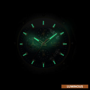 LIGE LG8908 Usine <span class=keywords><strong>Vente</strong></span> en Gros Montre pour Hommes Bleu Silicone Mains Lumineuses Luxe Quartz Couple Montres Personnalisées Cadeau Montres <span class=keywords><strong>Homme</strong></span> - Product Image 5