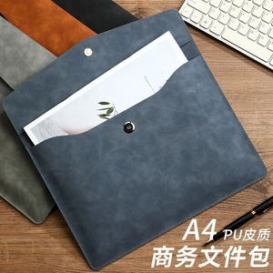 Portadocumentos de Cuero A4 Personalizado Premium con Logotipo, Ideal para Reuniones de Negocios, Carpeta de Archivos Impermeable para Oficina - Product Image 3