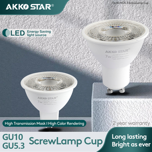 AKKOSTAR 7W 70lm/W RA>80 BEMING ÁNGULO 60 ° GU5.3 LED FOCO LÁMPARA COPA 6500K - Product Image 2