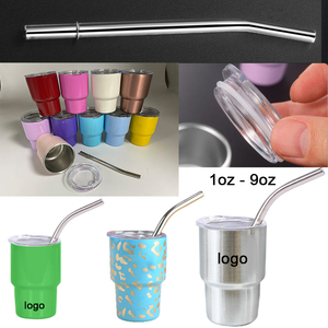 Logo personnalisé Termos 2oz 3oz mini bouteilles d'eau en acier inoxydable tasses gobelets verre à liqueur 5oz 7oz 4oz 6oz Cocktail bière - Product Image 3