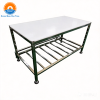 Table de travail multifonctionnelle personnalisable pour la découpe de viande de porc, de bœuf et de mouton, table de désossage pour boucherie, équipement de boucherie en promotion