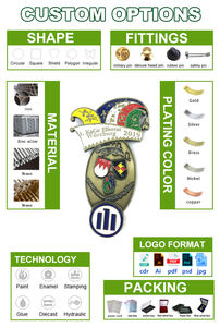 Pin de solapa con insignia de estrella dorada personalizada para la fiesta del 4 de julio, decoración de disfraces del Día DE LA Independencia - Product Image 5