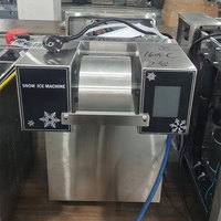 Machine à glace pilée commerciale 180 kg/24h, électrique, avec rouleau de 10 cm, en acier inoxydable, pour restaurant, bar à desserts