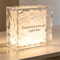 Enseigne publicitaire personnalisée avec logo, boîte à lumière cubique illuminée, LED acrylique, rétroéclairée, étanche IP65, pour bâtiments de bureaux