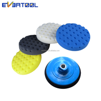 EVERTOOL Lot de 5 tampons de polissage pour surfaces de peinture de carrosserie automobile, préparation pour cire, scellant ou revêtement céramique