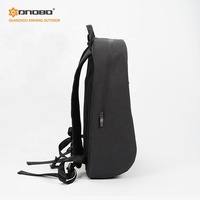 Sac à dos pour ordinateur portable DNDBO noir minimaliste avec fermeture éclair contrastante orange, imperméable, pour les voyages quotidiens en ville, les affaires, l'école, logo personnalisé