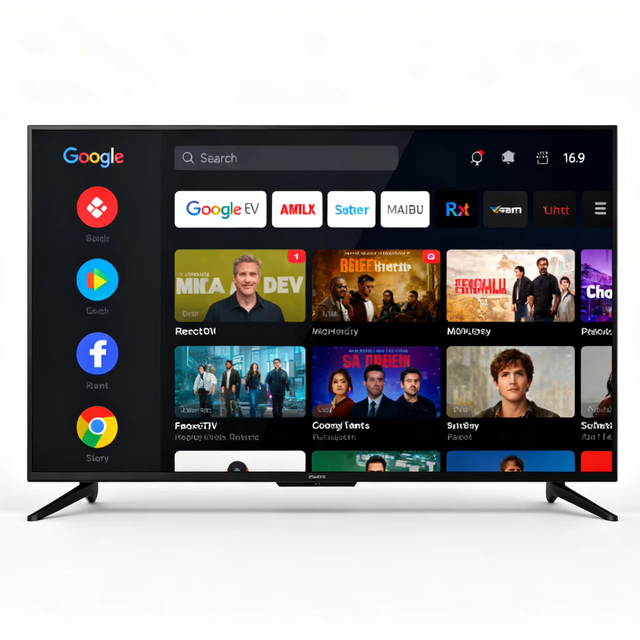 Weier 85-Inch LED Smart TV OEM Customizable Standard Definition Black Cabinet 75Hz for Hotels