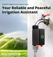 SONOFF Zigbee SWV Smart Water Valve - Single - Outlet untuk rumah pintar. Kontrol melalui aplikasi, Ideal untuk irigasi & percikan kebun