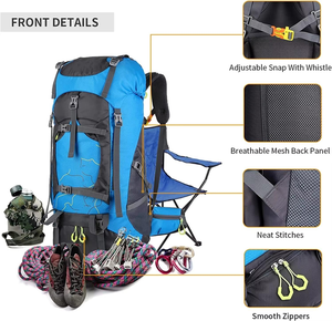 Sac de voyage de randonnée sportive en plein air, sac à dos imperméable pour l'escalade, la randonnée en montagne, l'alpinisme, le camping - Product Image 4