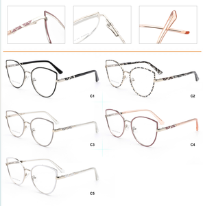กรอบแว่น<span class=keywords><strong>ต</strong></span>าแฟชั่นทรงรี รุ่น 82054  วัสดุเป็นมิตรต่อสิ่งแวดล้อม ขนาด 57-18-145  น้ำหนักเบาพิเศษ  วัสดุโ<span class=keywords><strong>ล</strong></span>หะ  สำหรับผู้ชายและผู้หญิง  ขาแว่นทรงเพชร  เหมาะสำหรับธุรกิจ - Product Image 3