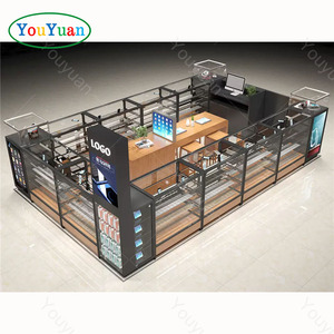 Cellphone Kiosk Phone Case Led Display Fixture Cell Phone Display Cabinet Mobile Shop Showcase Cellphone Store Design