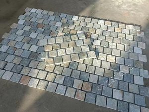 Mélange de carreaux <span class=keywords><strong>d</strong></span>'<span class=keywords><strong>ardoise</strong></span> naturelle pavé de pavés de couleurs mélangées pour l'aménagement paysager à prix compétitif pavé <span class=keywords><strong>d</strong></span>'<span class=keywords><strong>ardoise</strong></span> - Product Image 5