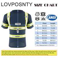 SMASYS - Camiseta de Seguridad de Alta Visibilidad ANSI Clase 2 con Cinta Reflectante de PVC, Mangas Cortas, Logotipo Personalizado, MOQ Bajo