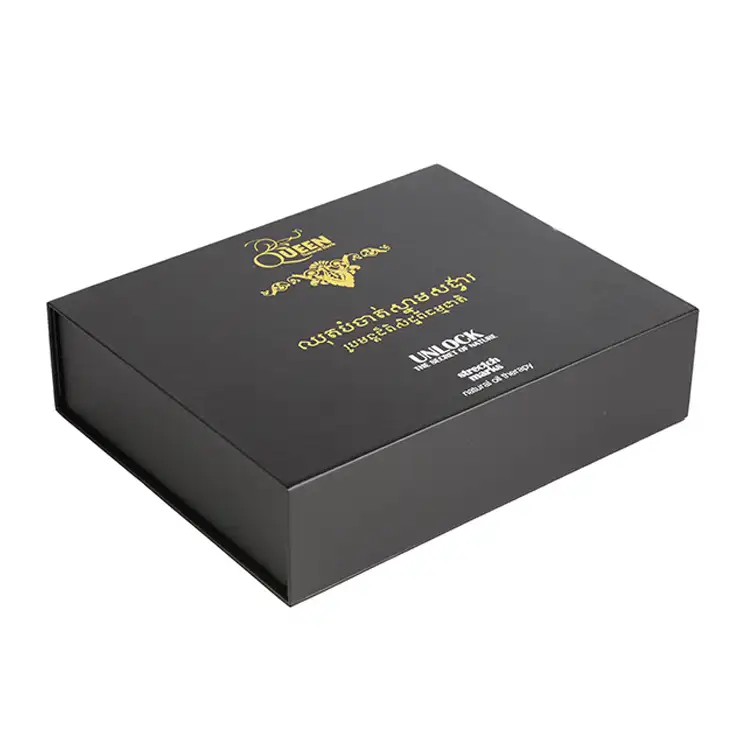 Оптовая продажа, большой черный бумажный картон с логотипом на заказ, упаковочная коробка, роскошная Подарочная коробка из магнитной бумаги с магнитом
