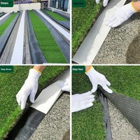 La bande de fixation de pelouse acrylique simule le gazon artificiel coutures spéciales non tissées fixation de couture de verdissement de route de terrain de football