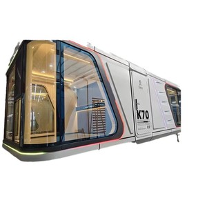 K70 <b>Prefab</b> <b>House</b> Steel Structure Modern Design Hotel Use Full Steel Frame Refrigerator Grade Insulation - Product Image 1