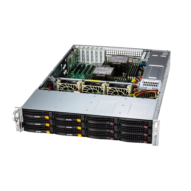 Supermicro 2u Server SSG-621E-ACR12H Storage Server Dual Socket E (LGA-4677) 5th/4th Gen Intel Xeon Scalable Processors