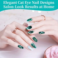 Kit de 4 en 1 de bâtonnets magnétiques multifonctions pour ongles, effet œil de chat, pour vernis gel, effet ligne et bande, outils magiques pour nail art