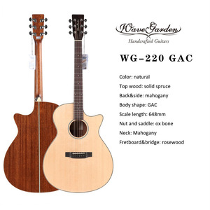 Raysen WG-220 Professional Solid Top Mahogany Neck Acoustic Guitar-High Quality Semi-Acoustic 41 Inch - Product Image 6