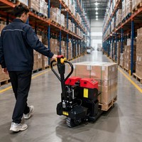 Chariot à palettes électrique, transpalette hydraulique alimenté par batterie pour le chargement, le déchargement et le transport de marchandises en entrepôt