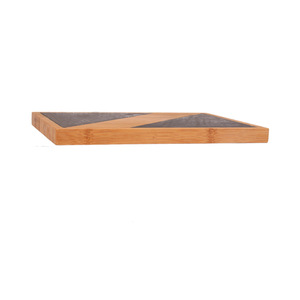 Planche à découper en bambou 330x235x19 Design minimaliste Rectangulaire Utilisation en cuisine - Product Image 2