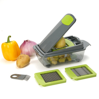 Outils de cuisine manuels multifonctionnels pour fruits et légumes Mandoline Cutter Chopper Trancheuses Légumes Dicer