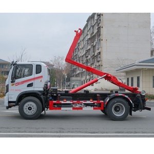 Dongfeng 4x2 Diesel Transmisión manual Autodescarga <span class=keywords><strong>Roll</strong></span> <span class=keywords><strong>off</strong></span> Skip Garbage Truck LHD/RHD Nueva condición para ventas - Product Image 4