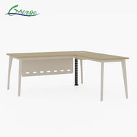Offre Spéciale taille personnalisée patron Table de travail mobilier de bureau en bois mobilier de bureau personnalisé bureau de PDG en métal