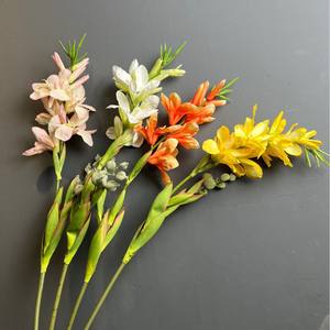 Nouvel Arrivage Fleurs Artificielles Tropicales <span class=keywords><strong>Canna</strong></span> en Soie 97cm – Décoration pour Bureau, Hôtel et Événements - Product Image 4