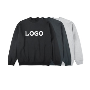 Heavy French Terry Logo Cotton Oversized Custom Puff Print Embroidered Men S Hoodies Sweatshirts Crewneck Mock Neck Sweatshirt